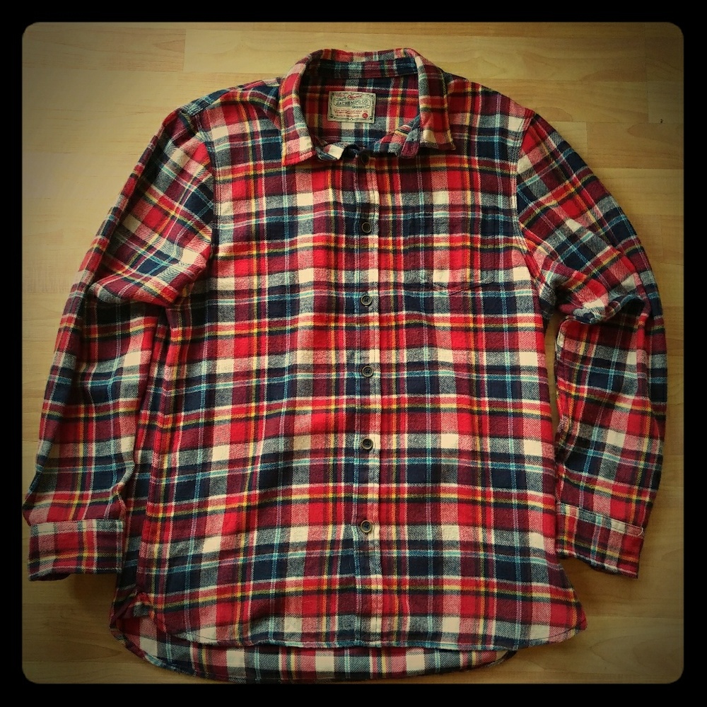 Jachs mfg co, flannel checkered shirt XL near mint